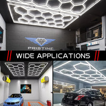 Updated Bigger Size Hexagon LED Garage Light: 108000LM Ultra-Bright, Hexagon led Lights for Garage Warehouse Workshop Gym Basement