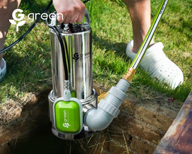 Green Expert 1.5HP Submersible Sump Pump 6000GPH High Flow Full 304 Stainless Steel with tethered Float Switch for Automatically Water Draining in Flooded Basement Pit Sewage Sink Pool Hot Tub