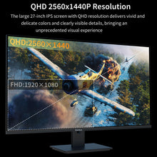 Pisichen Touchscreen Monitor 27 Inch 2K 100Hz Gaming Monitor, QHD 2560x1440 IPS PC Monitor, 10-Point Multi Touch Screen Computer Monitor, USBC HDMI VGA Ports, Built-in Speakers