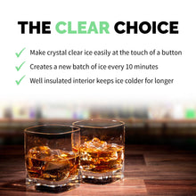 Luma Comfort Clear Ice Cube Maker Machine | First Cubes in 15 Minutes, 40 lbs. of Ice in 24 Hours | Countertop Portable Design in Stainless Steel - IM200SS