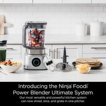 Ninja Blender and Food Processor Combo, Foodi Power Blenders For Kitchen and Personal Size, Smoothie Maker, 6 Functions for Bowls, Spreads, Shakes, 72-oz. Glass Pitcher & To-Go Cups, Silver SS401