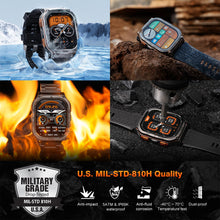 AMAZTIM Military Smart Watch with GPS, 6 Satellite Positioning/Compass, Stainless Steel Body, 50M Waterproof, 480mAh Extra-large battery, Answer/Make Call, 2