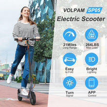 VOLPAM Electric Scooter, Powerful 350W-500W Motor, 21Miles Long Range, Top Speed 19/21 MPH, 8.5