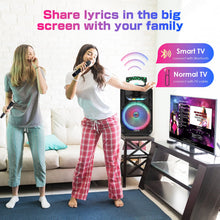 Updated Karaoke Machine for Adults and Kids Portable Bluetooth Speaker with 2 Wireless Microphones New 10