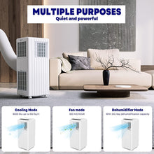 Takywep Portable Air Conditioner - 8,000 Btus Air Conditioner Cools Room Up to 350 sq.ft., Quiet AC Unit with Remote Control, Built-in Dehumidifier, Fan, Auto & Sleep Modes, Window Mount Kit, White