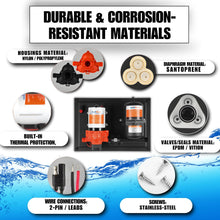 SEAFLO 33-Series Water Pump and Accumulator Tank System - 12V DC, 3.0 GPM, 45 PSI, 0.2 Gallon Tank - Reduces Cycling For Marine, Boat, RV, Off-Grid Applications- 4-Year Warranty! CE & RoHS Certified