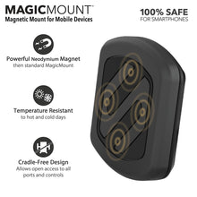 Scosche MAGWSM-10PKFLT MagicMount Magnetic Suction Cup Phone Mount for Car Dashboard or Windshield, 360° Adjustable Magnet Head, Universal Cell Phone Holder for iPhone, Samsung & More (Pack of 10)