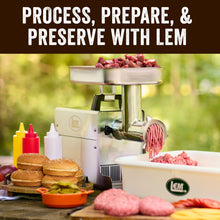 LEM Products BigBite #32 Meat Grinder, 1.5 HP Stainless Steel Electric Meat Grinder Machine, Ideal for Professional Use