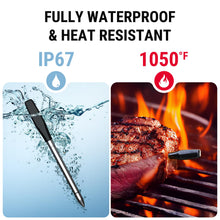 TempSpike Wireless Meat Thermometer Digital with App, WiFi & Bluetooth BBQ Grill Thermometer with High Precision, Waterproof & Heat-Resistant Probes, Rechargeable Base with Display for BBQ Smoker Oven