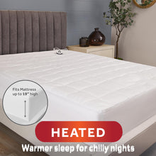 Sunbeam Premium Quilted Electric Heated Mattress Pad, 60