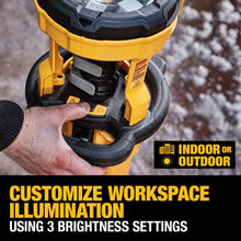 DEWALT 20V MAX LED Work Light, 3000 Lumens of Brightness with 3 Modes, Tripod Base, Bare Tool Only (DCL079B)