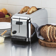 Waring Commercial WCT704 4 Slice Extra Long Slot Light Duty Pop-Up Toaster, 120V, 5-15 Phase Plug