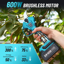 Seesii 2-in-1 Electric Pruning Shears with Pole, 15Ft Reach, 1.6’’ Cutting Diameter, Brushless Motor, 2 x 4000mAh Batteries Tree Pruner, LED Display, Cordless Pruners for Gardening, Branch, and Flower