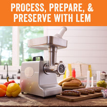 LEM Products MightyBite #8 Meat Grinder, 500 Watt Aluminum Electric Meat Grinder Machine, Ideal for Regular Use