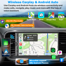 [Upgrade Wireless] Double Din Car Radio with Wireless Apple CarPlay and Android Auto, Bluetooth 5.3 Car Play, Mirror Link, 7