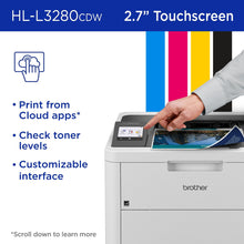 Brother HL-L3280CDW Wireless Compact Digital Color Printer with Laser Quality Output, Duplex, Mobile Printing & Ethernet | Includes 4 Month Refresh Subscription Trial¹, Amazon Dash Replenishment Ready