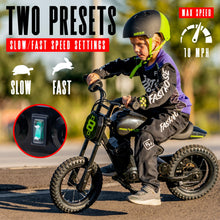 Madd Gear 24-Volt My 1st Mini Electric Dirt Bike for Kids Ages 5-8 - Dual Speed Up to 10 MPH, 12