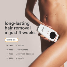 NEW Nood™ Flasher 2.0 Kit — IPL Laser Hair Removal Device for Women & Men — Pain-free & Permanent, Visible Results After First Use & Works Everywhere — Pre & Post IPL Treatment Included — Gloss White