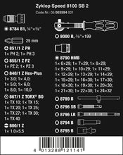 Wera - 5003594001 8100 SB 2 Zyklop 3/8