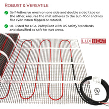 LuxHeat 40 Sqft Mat Kit, 120v Electric Radiant Floor Heating System for Under Tile, Stone and Laminate. Kit Includes Alarm, Heated Floor Mat, UDG4 OJ Microline Programmable Thermostat w/GFCI & Sensor