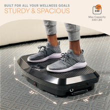 LifePro Hovert 3D Vibration Plate Machine - Dual Motor Oscillation, Lateral + 3D Motion Viberation Platform Machine - Full Whole Body Vibrarating Machine for Home Exercise & Fitness (Black)