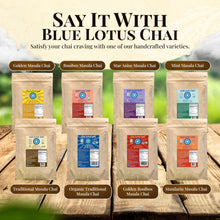 Blue Lotus Chai - Fully Organic Traditional Masala Chai - Makes 530 Cups - 1 Pound Bulk Bag Masala Spiced Chai Powder with Organic Spices - Instant Indian Tea No Steeping - No Gluten