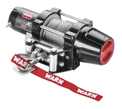 WARN 101025 VRX 25 Powersports Winch with Handlebar Mounted Switch and Steel Cable Wire Rope: 3/16