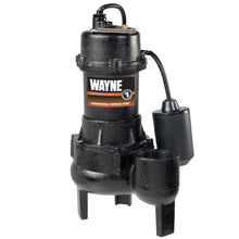 Wayne RPP50 Cast Iron Sewage Pump with Piggy Back Tether Float Switch, Black