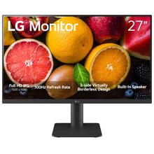 LG 27MS550-B 27 inch IPS Computer Monitor FHD (1920x1080) 100Hz 5ms Reader Mode Tilt/Height Stand Built in Speaker Borderless Design OnScreen Control Black Stabilizer DAS Crosshair HDMI Black