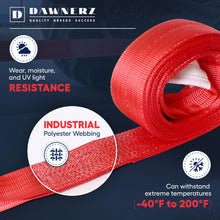 Dawnerz Tow Strap Heavy Duty 20 ft 85000 lbs - Recovery Tow Rope 6 m 42 Tons for Truck Bus Tractor