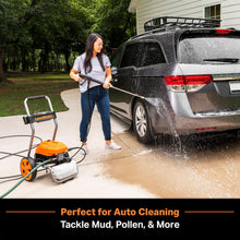 LawnMaster LT2100B Electric Pressure Washer 2300 PSI MAX 13 Amp 1.2 GPM CSA Certified with 5 Nozzles Powerful Storage Organization