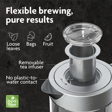 Vianté Electric Kettle With Infuser For Loose Leaf. Hot Tea Maker With Temperature Control And Automatic Shut Off. Tea Kettle With Brewing Programs. 1.5 Liters Capacity