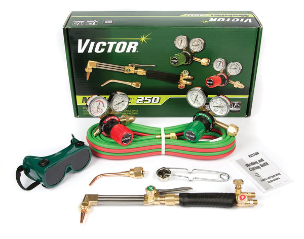 Victor Technologies 0384-2540 Medalist 250 System Medium Duty Cutting System, Acetylene Gas Service, G250-15-510 Fuel Gas Regulator