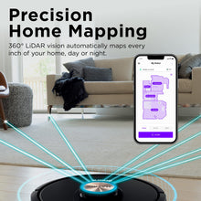 Shark AV2310AE Matrix Self-Emptying Robot Vacuum with No Spots Missed on Carpets and Hard Floors, Precision Home Mapping, Perfect for Pet Hair, Bagless, 45-Day Capacity Base, Wi-Fi Black/Brass