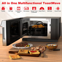 Galanz GTWHG12S1SA10 4-in-1 ToastWave with TotalFry 360, Convection, Microwave, Toaster Oven, Air Fryer, 1000W,1.2 Cu.Ft, LCD Display, Cook, Sensor Reheat, Stainless Steel