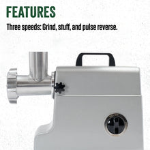 LEM Products MightyBite #8 Meat Grinder, 500 Watt Aluminum Electric Meat Grinder Machine, Ideal for Regular Use