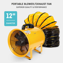 neverest® 12-Inch Industrial Blower Fan - High-Powered 4100 CFM - Portable Blower/Exhaust Fan with 32ft Flexible Hose – Heavy-Duty Exhaust Fan for Construction, Workshops & Job Sites