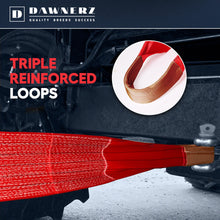 Dawnerz Tow Strap Heavy Duty 20 ft 85000 lbs - Recovery Tow Rope 6 m 42 Tons for Truck Bus Tractor