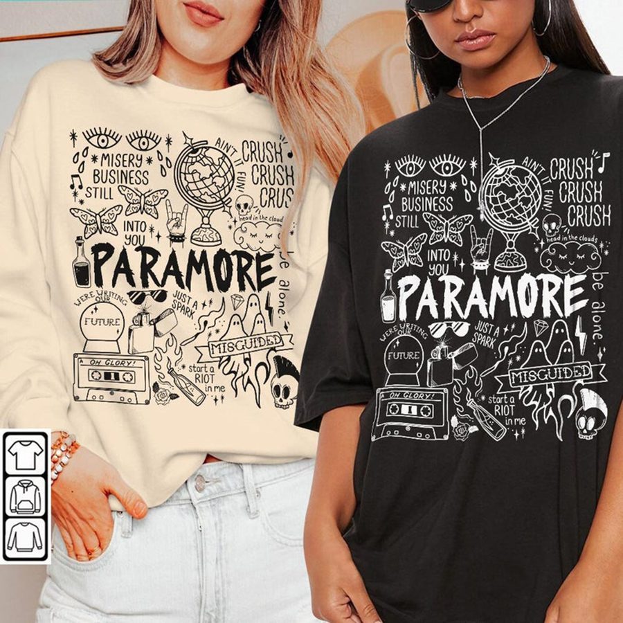 Vintage Paramore Tattoo Unisex Comfort Colors Shirt 2023 Tour T