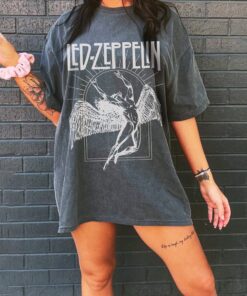Led Zeppelin Unisex Shirt Comfort Colors, Vintage Rock Band Led Zeppelin Tour Shirt