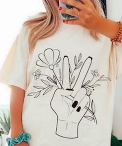 Peace Sign T-shirt, Comfort Colors T-shirt, Peace Tee