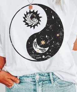 Yin Yang Boho T-shirt, Sun Moon Tee, Mystical T-shirt, Shirt, Celestial, Comfort Colors T-shirt