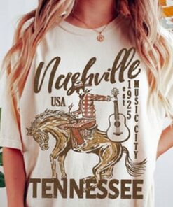 Nashville Tee, Nashville T-shirt, Music City, Tennessee Tee, , Comfort Colors T-shirt, Cowboy