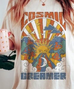 Cosmic Dreamer Tee, Peace T-Shirt, Hippie Graphic Tee, Comfort Colors T-shirt,