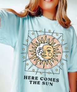 Here Comes the Sun T-shirt, Sun Tee,Boho Shirt, Comfort Colors T-shirt