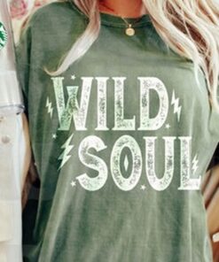 Wild Soul Tee, Western Boho T-shirt, Hippie Cowgirl Tee, Comfort Colors T-shirt