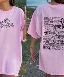 Blink182 tshirt, Blink Smile 182 Shirt, Blink 182 Lyric Album Song Tee