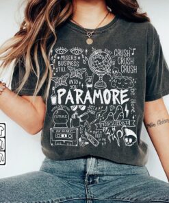 Paramore Doodle Art Shirt, Paramore merch, Comfort color shirt