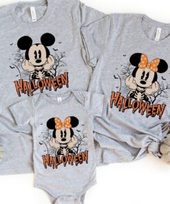 Halloween Mickey Skeleton Shirt, Halloween Disney Shirt, Disney Halloween Shirt
