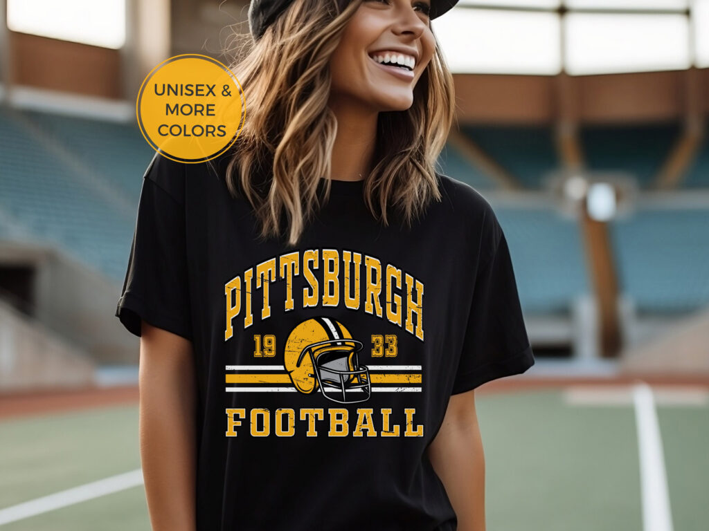 Steelers Shirt, Pittsburgh Steelers Football Shirt Vintage Retro 80s